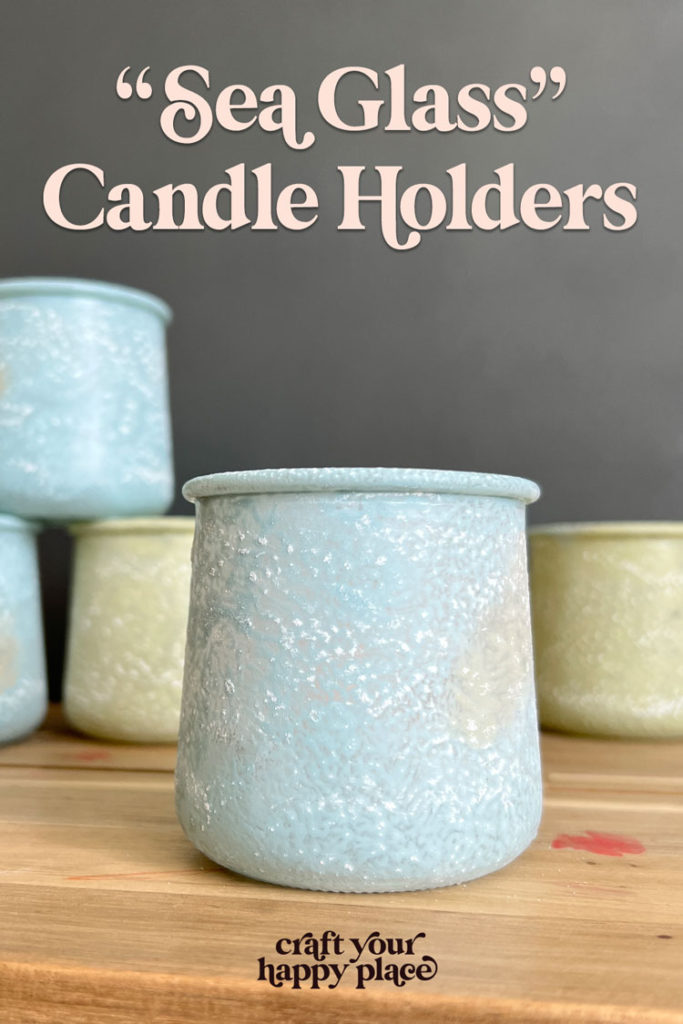 Make these DIY glass candle holders from upcycled glass jars! Or a cheap glass jar from the Dollar Tree. By learning this simple technique to paint glass to look like sea glass you can create beautiful votive holders that are perfect to hold citronella candles. A must for your next summer party!
