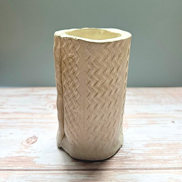 How to Make a DIY Pen Holder From Air Dry Clay - Craft Your Happy Place