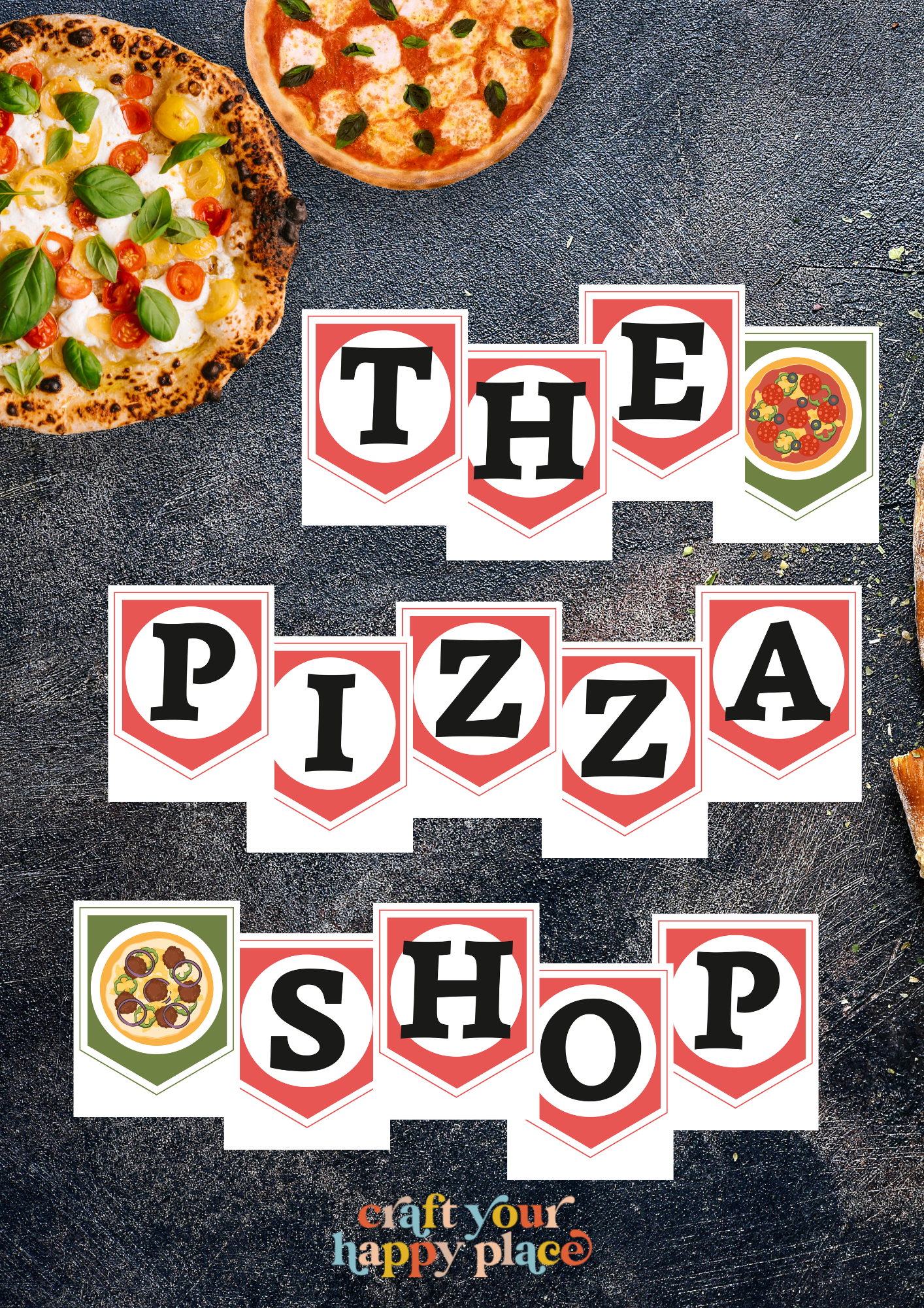 Free Pizza Shop Dramatic Play Kit Printable - Craft Your Happy Place