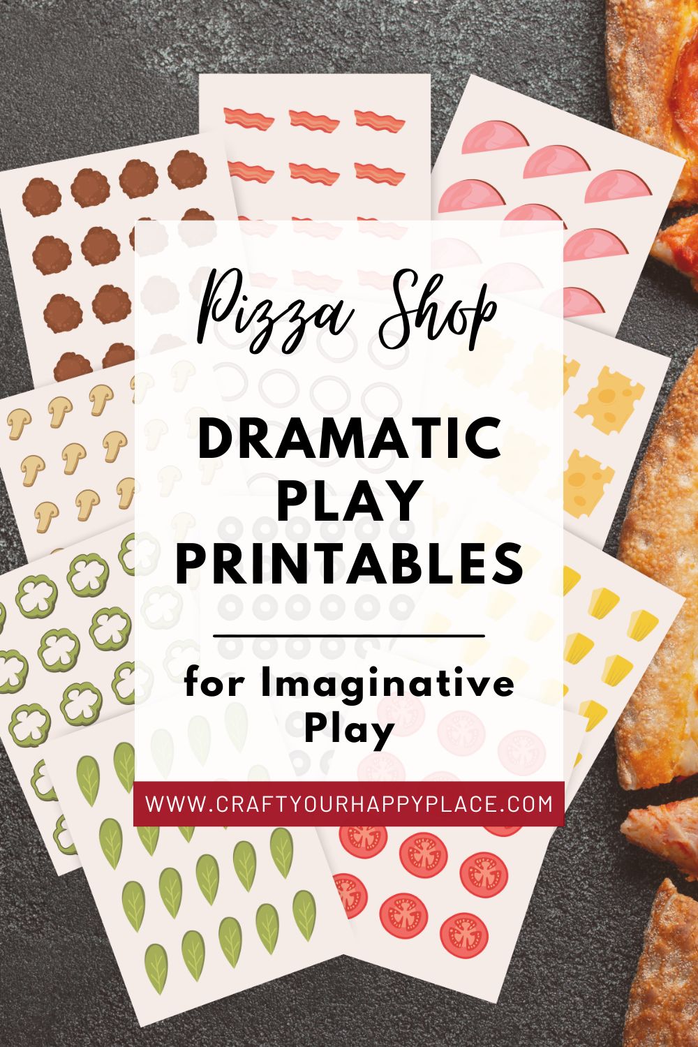 Free Pizza Shop Dramatic Play Kit Printable - Craft Your Happy Place