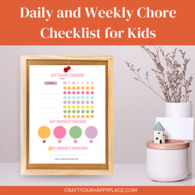 Chore Checklist for Kids | Daily & Weekly Organizer