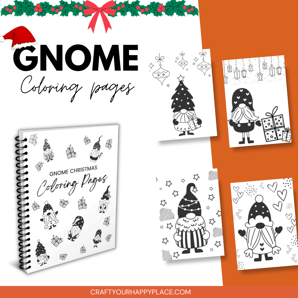 Gnome Christmas Coloring Pages