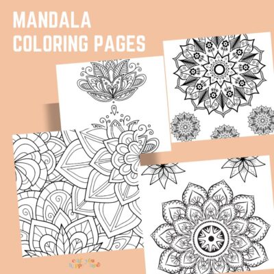 Mandala Coloring Pages for Adults and Kids