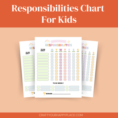 Responsibilities Chart For Kids Printables