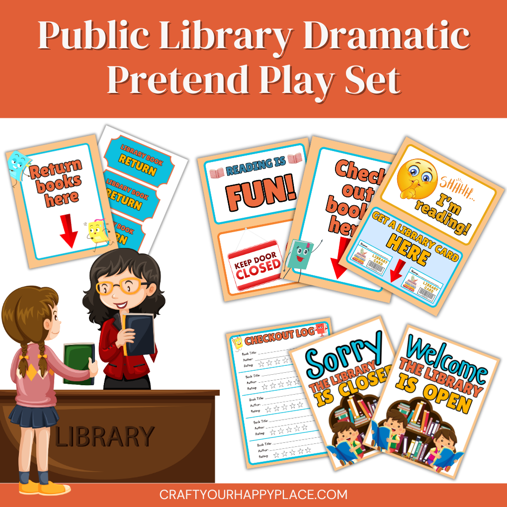 Public Library Dramatic Pretend Play Set