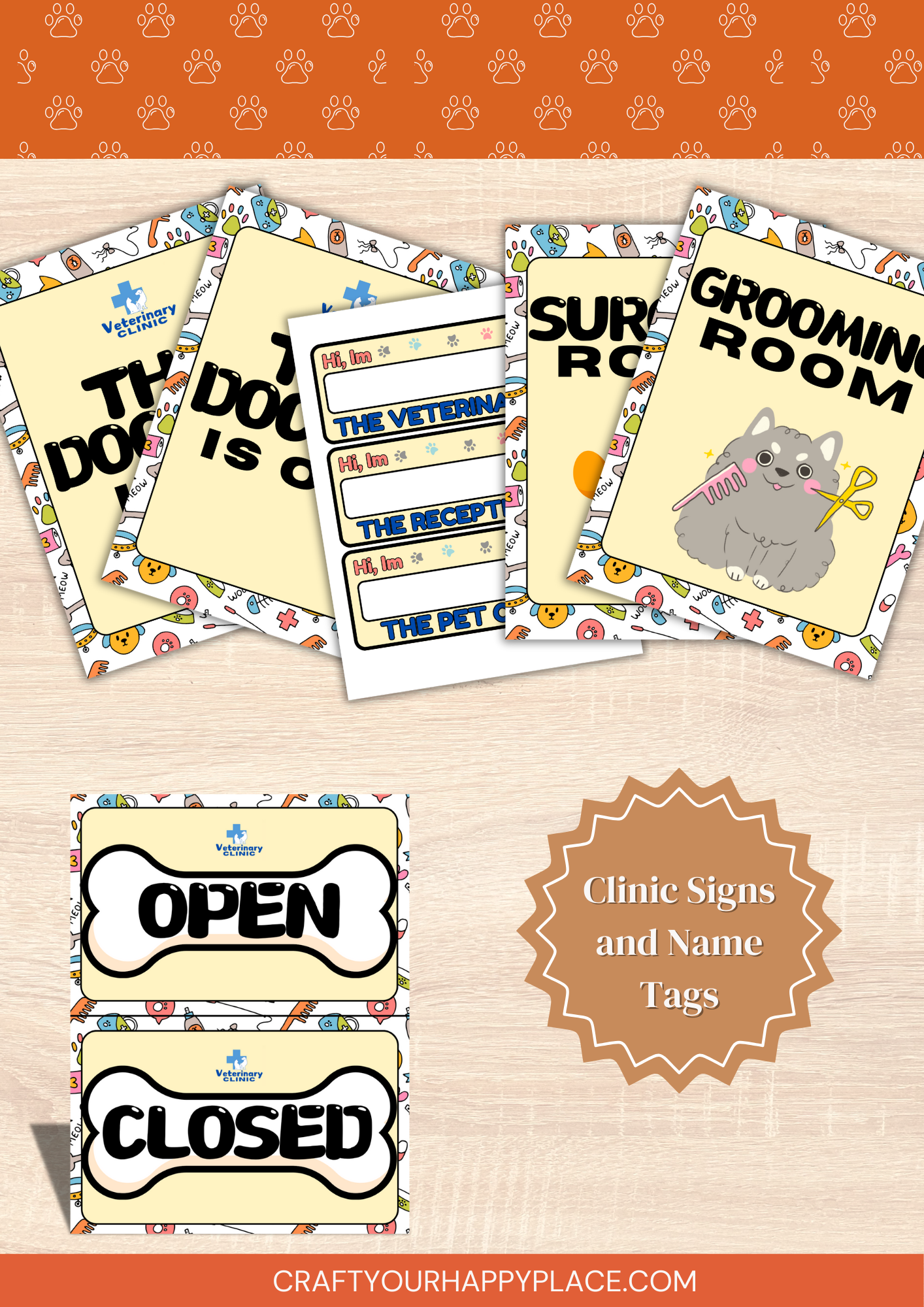 Veterinary Clinic Dramatic Pretend Play Set - Image 4