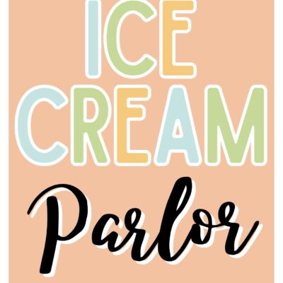 Ice Cream Parlor Dramatic Play Kit