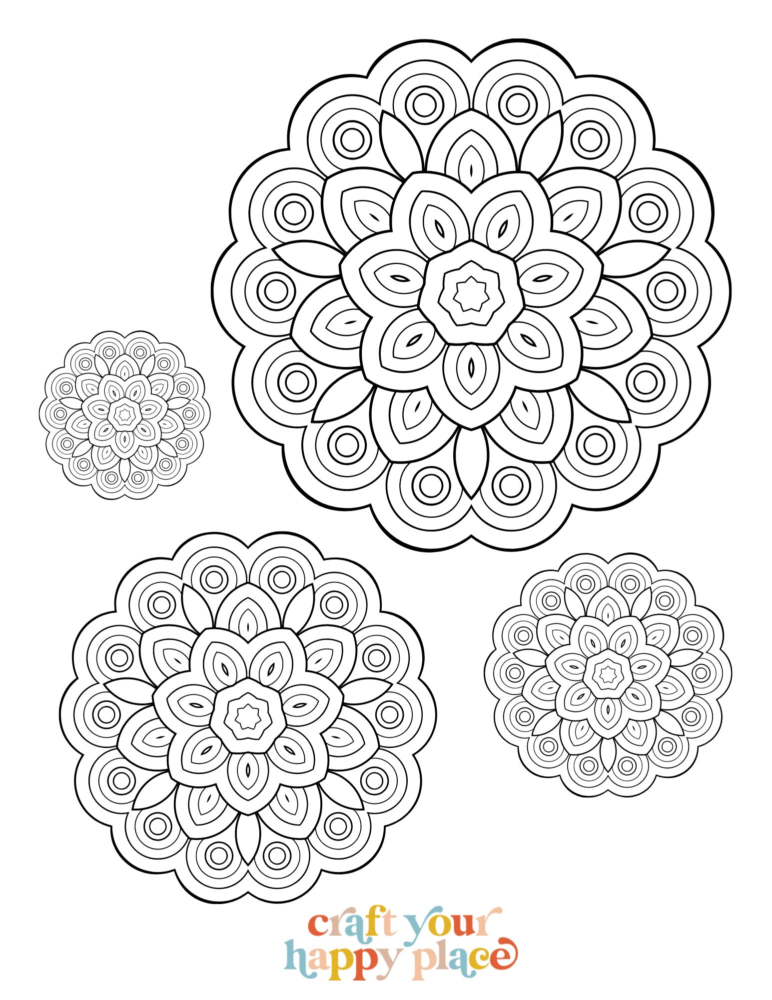 Mandala Coloring Pages for Adults and Kids - Image 4