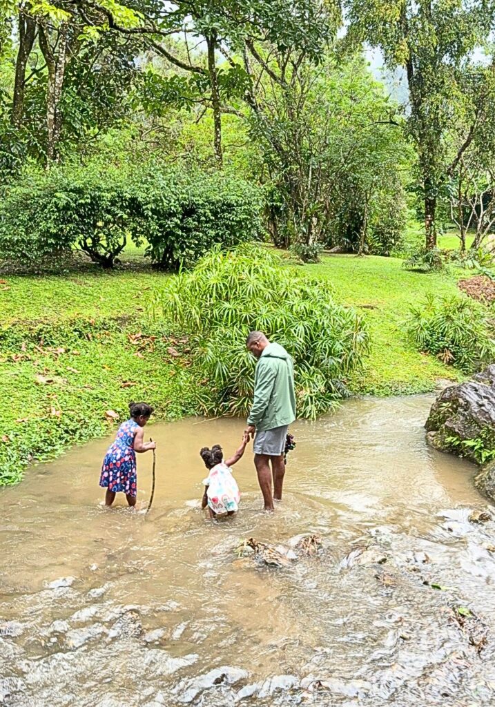 playing in creek panama