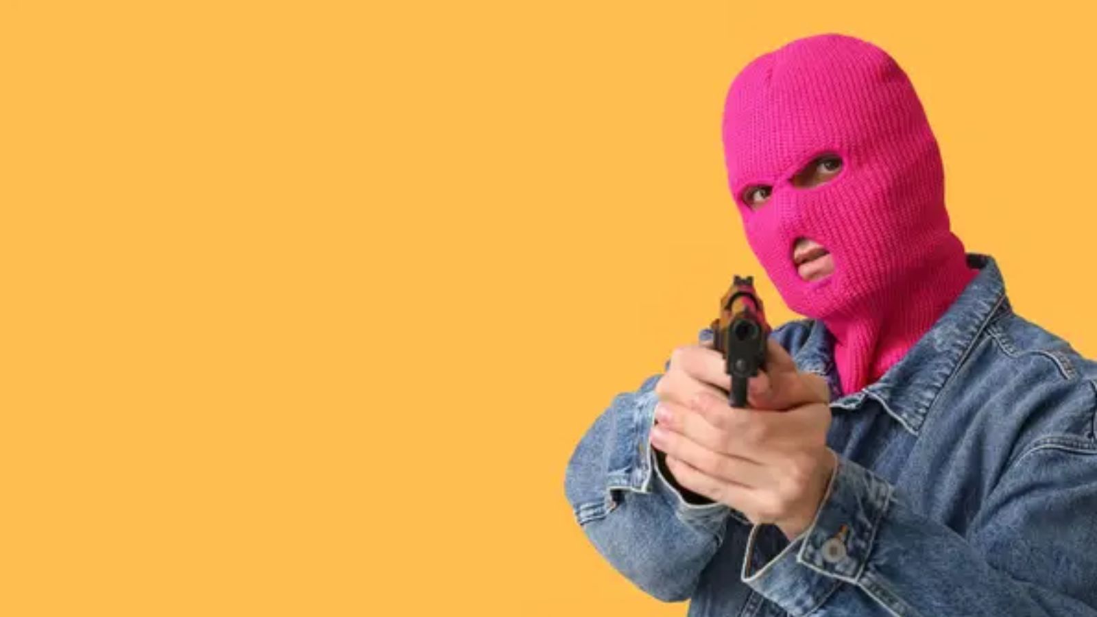 Anonymous People Holding Toy Guns in Protest