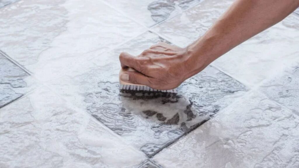 Clean Grout With Toothpaste and Baking Soda
