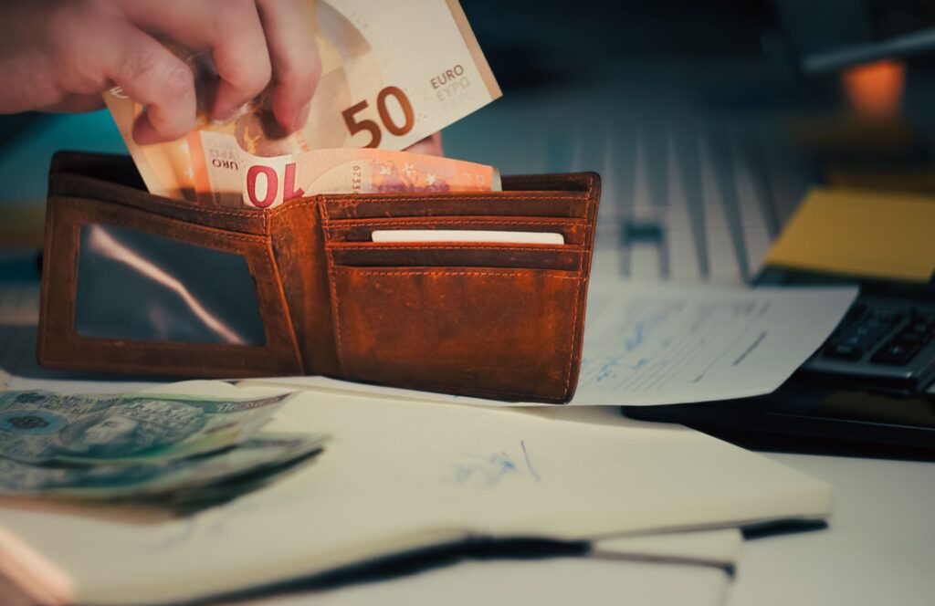 Overspending money